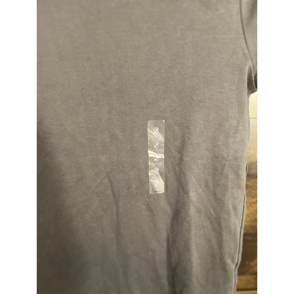 Uniqlo U Crew Neck Short Sleeve T-Shirt Dark Gray 100% Cotton S 241-474404 thick - Picture 3 of 5